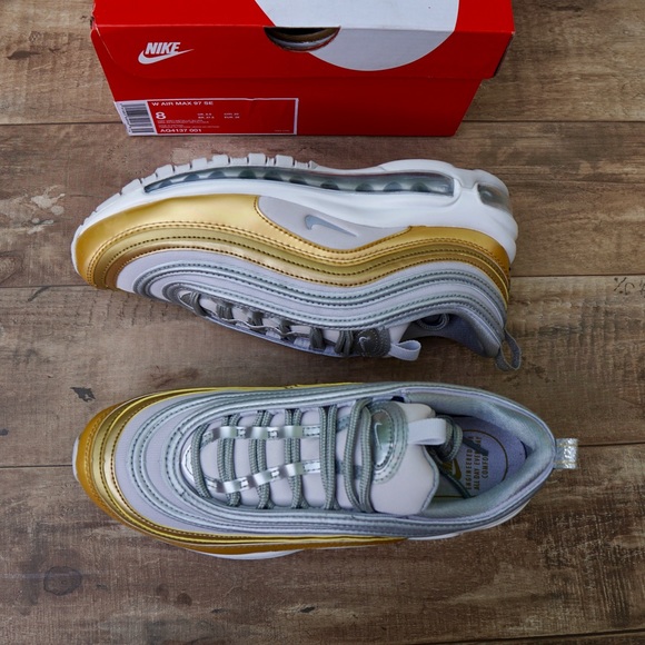 Nike Shoes | Air Max 97 Se Womens Size 8 | Poshmark Nike Air Max 97 SE Vast GreyMetallic Gold Women's Shoe